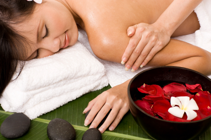 masaż z aromaterapią